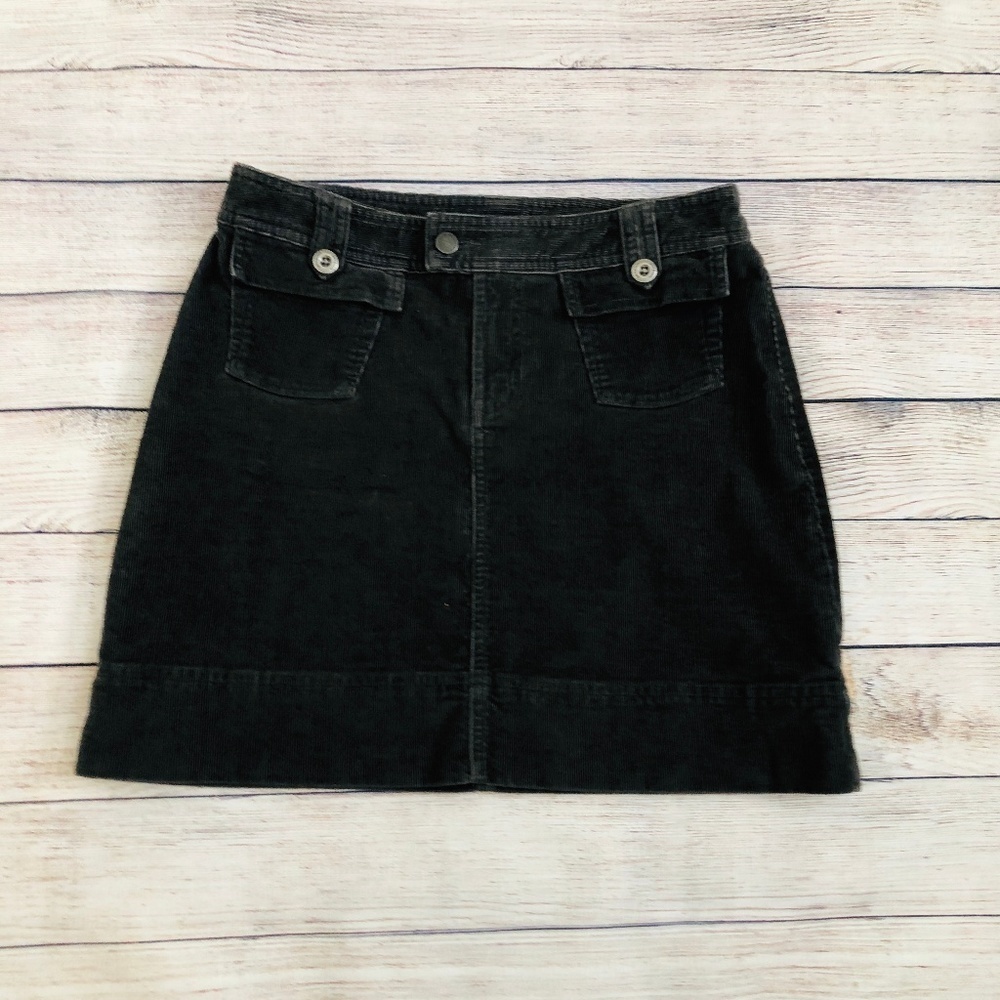 Patagonia Dark Grey Corduroy Skirt Size 4